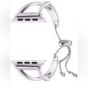 Bracelet for Apple Watch Band 42mm, Classy Stainless Steel Cuff (Silver-42mm)